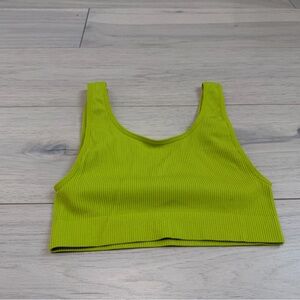 [Aritzia] Sunday Best Lime Green Ribbed Bralette